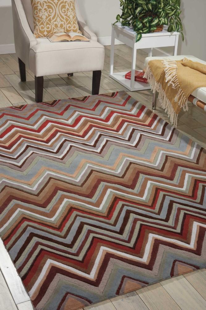 Nourison - Contour CON23 Multicolor 8 x 106in Rug - CON23-99446045843 veiw 2