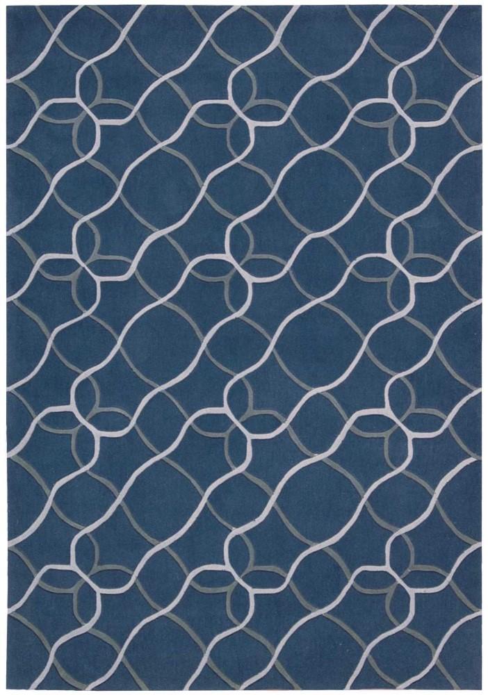 Nourison - Contour CON41 Blue 8 x 106in Rug - CON41-99446193162 veiw 1