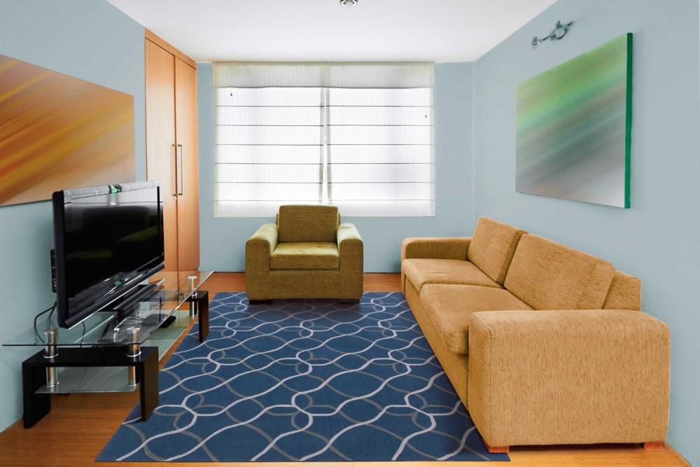 Nourison - Contour CON41 Blue 8 x 106in Rug - CON41-99446193162 veiw 2