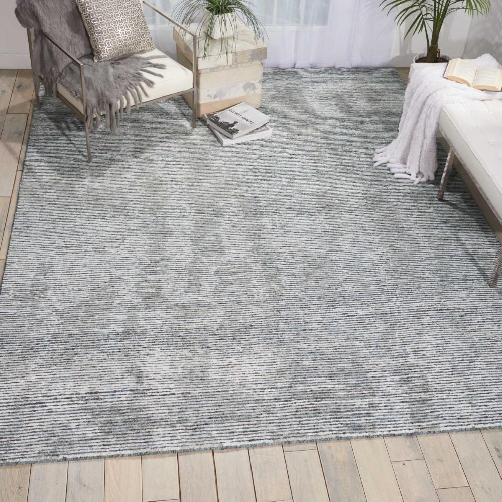 Nourison - Ellora ELL03 Slate Grey 86in x 116in Oversized Handmade Rug - ELL03-99446384935 veiw 2