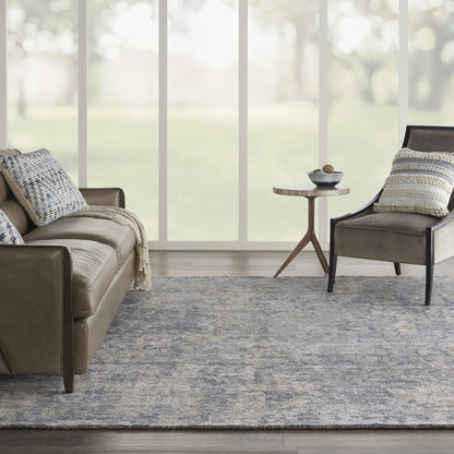 Nourison - Ellora ELL04 Grey 86in x 116in Oversized Handmade Rug - ELL04-99446385031 veiw 2