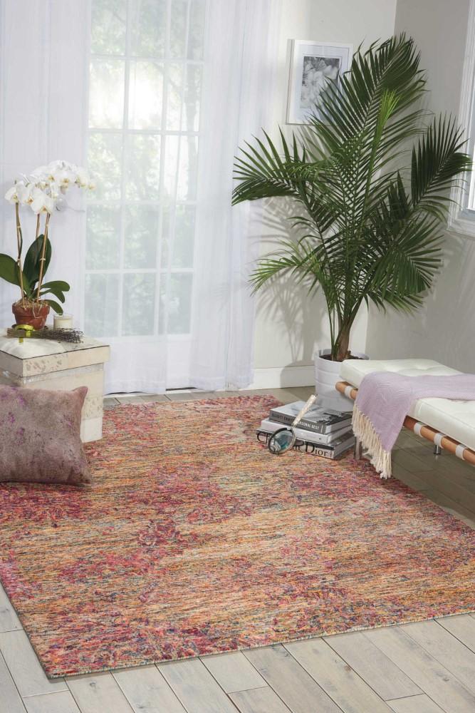 Nourison - Gemstone GEM02 Purple Multicolor 79in x 99in Rug - GEM02-99446289254_CLOSEOUT veiw 2