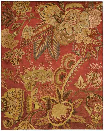 Nourison - Jaipur JA43 Red Multicolor 79in x 99in Rug - JA43-99446113061_CLOSEOUT veiw 1