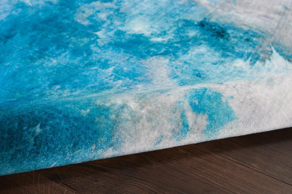 Nourison - Le Reve LER02 Blue and Grey 4x6 PhotoReal Area Rug - LER02-99446494207 - CLOSEOUT veiw 2