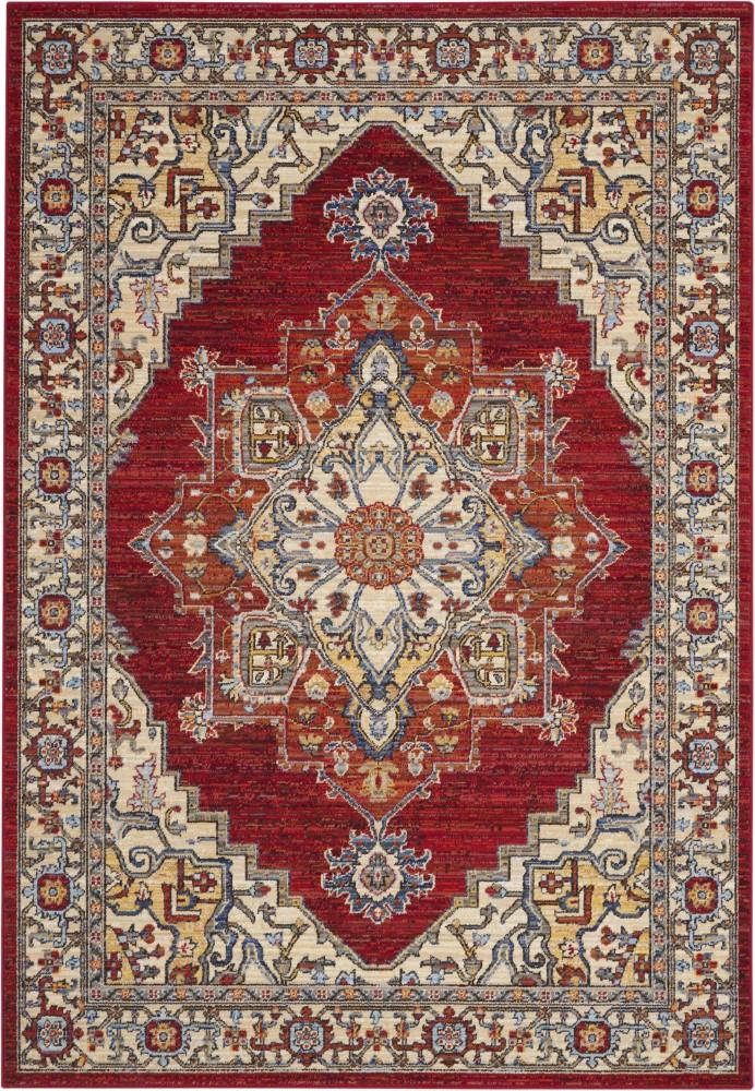 Nourison - Majestic 56in x 8 Red Multicolor Persian Area Rug - MST05-99446713520_CLOSEOUT veiw 1