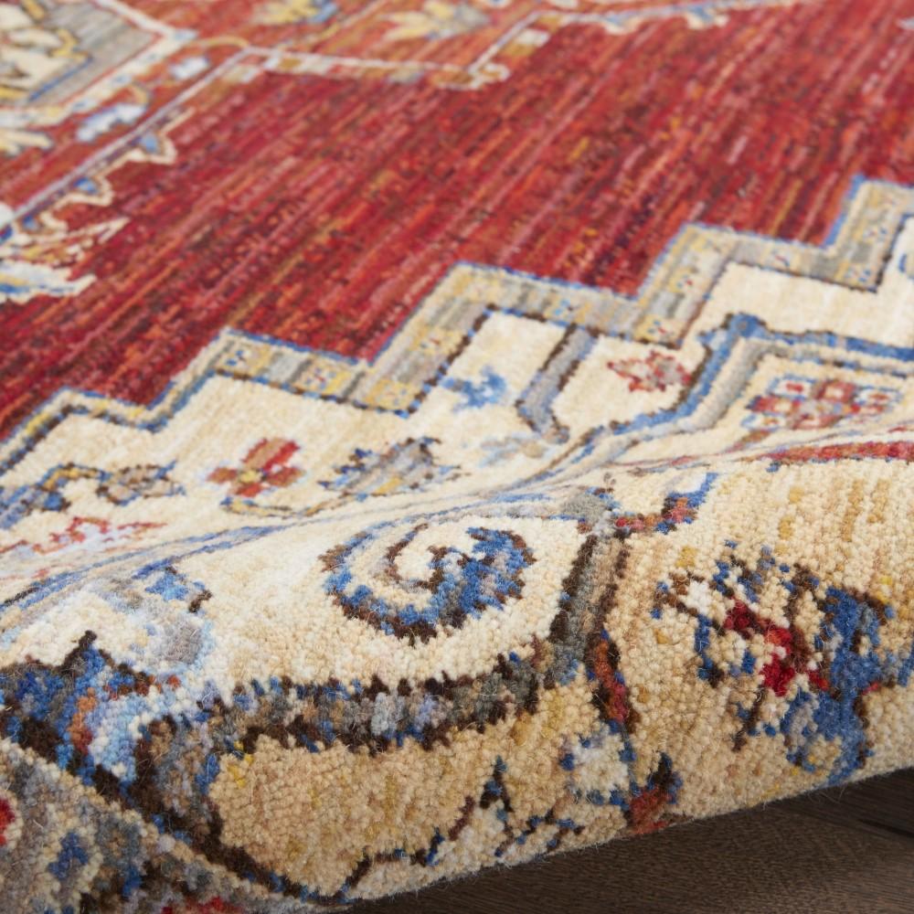 Nourison - Majestic 56in x 8 Red Multicolor Persian Area Rug - MST05-99446713520_CLOSEOUT veiw 2