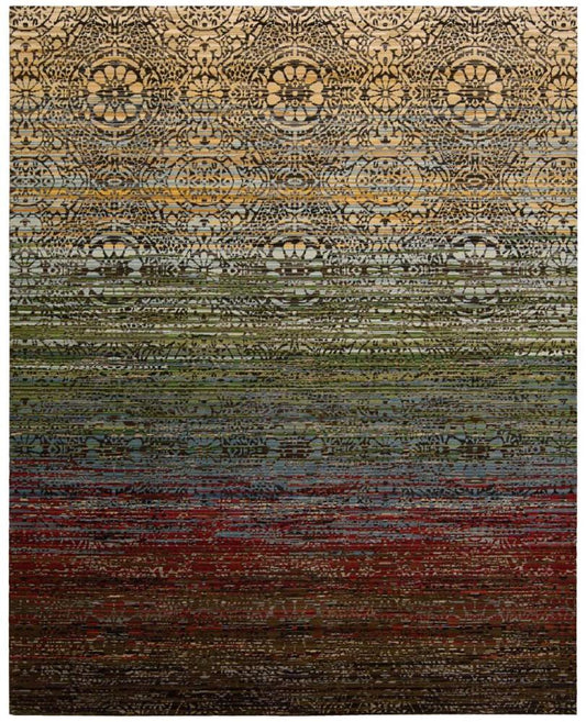 Nourison - Rhapsody RH002 Multicolor 56in x 8 Area Rug - RH002-99446250216_CLOSEOUT veiw 1