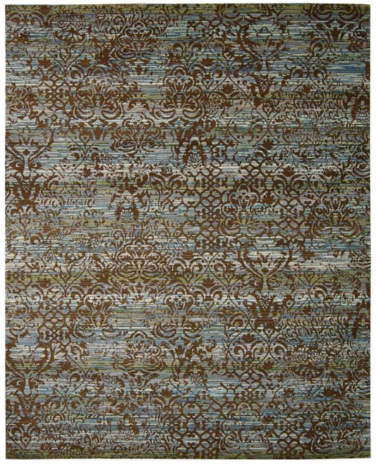 Nourison - Rhapsody RH009 Blue 99in x 13 Rug - RH009-99446188120_CLOSEOUT veiw 1