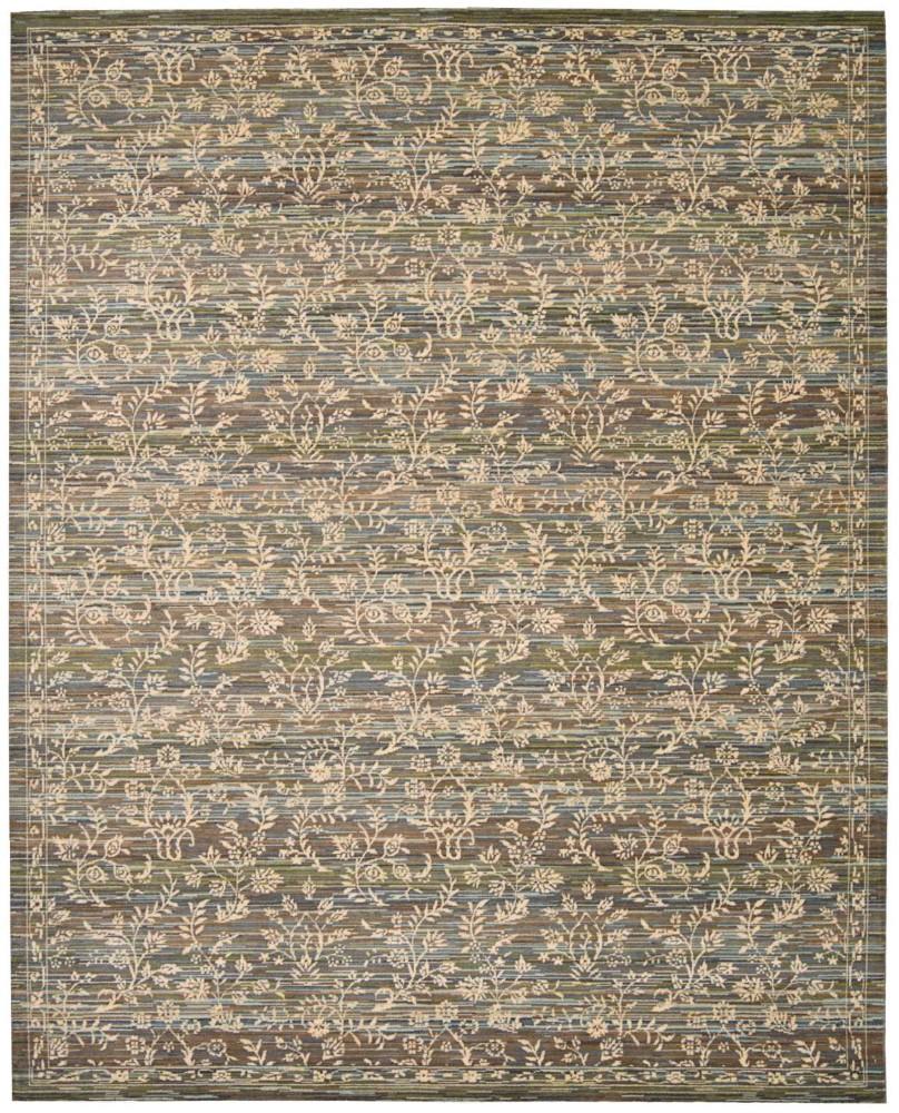 Nourison - Rhapsody RH012 Blue 56in x 8 Area Rug - RH012-99446251022_CLOSEOUT veiw 1
