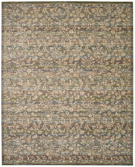 Nourison - Rhapsody RH012 Blue 56in x 8 Area Rug - RH012-99446251022_CLOSEOUT veiw 1