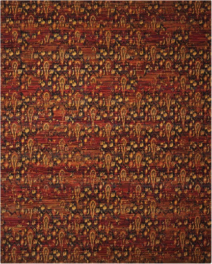 Nourison - Rhapsody RH014 Red 56in x 8 Area Rug - RH014-99446251039_CLOSEOUT veiw 1