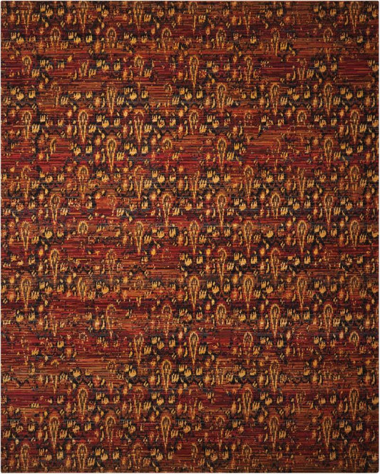 Nourison - Rhapsody RH014 Red 56in x 8 Area Rug - RH014-99446251039_CLOSEOUT veiw 1