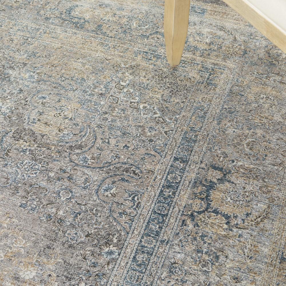 Nourison - Starry Nights 8 x 10 Cream and Blue Vintage Area Rug - STN06-99446737670 veiw 3