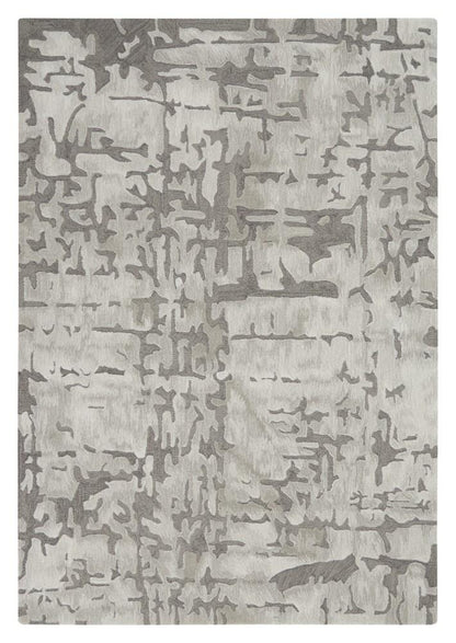 Nourison - Symmetry SMM03 Silver 53in x 79in Area Rug - SMM03-99446495396 - CLOSEOUT veiw 1
