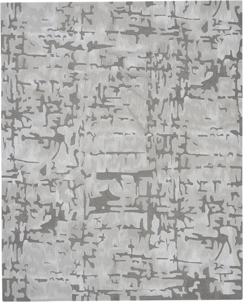 Nourison - Symmetry SMM03 Silver 79in x 99in Large Textured Rug - SMM03-99446495709 - CLOSEOUT veiw 1
