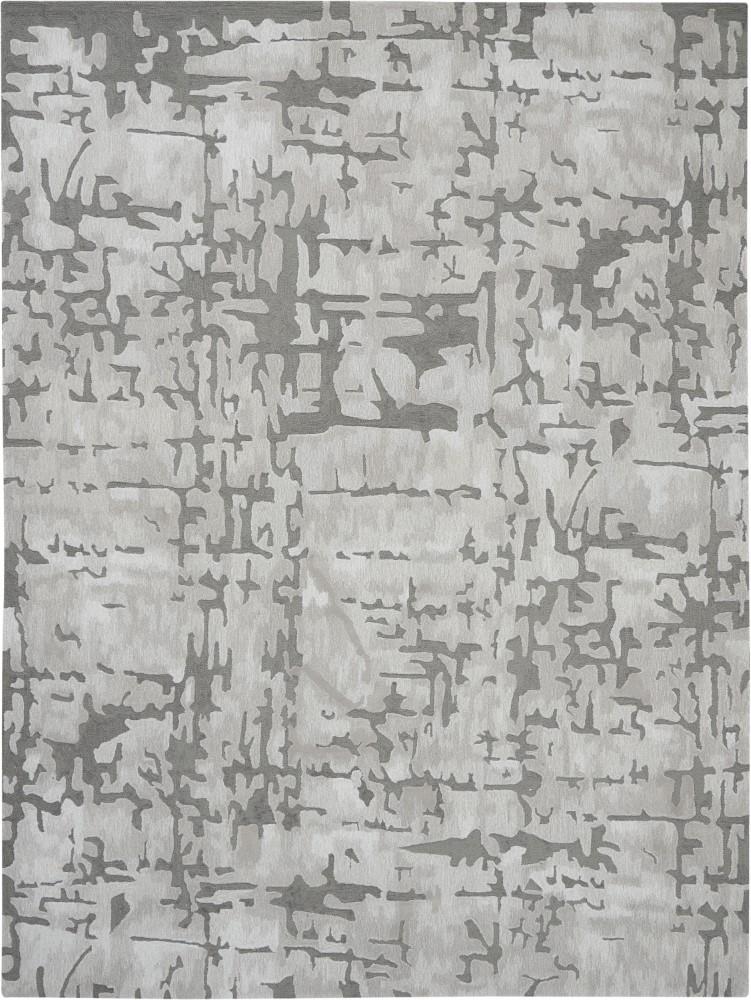 Nourison - Symmetry SMM03 Silver 86in x 116in Oversized Textured Rug - SMM03-99446495716 - CLOSEOUT veiw 1