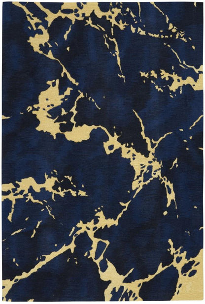Nourison - Symmetry SMM09 Navy Blue Artistic 39in x 59in Area Rug - SMM09-99446709585 - CLOSEOUT veiw 1