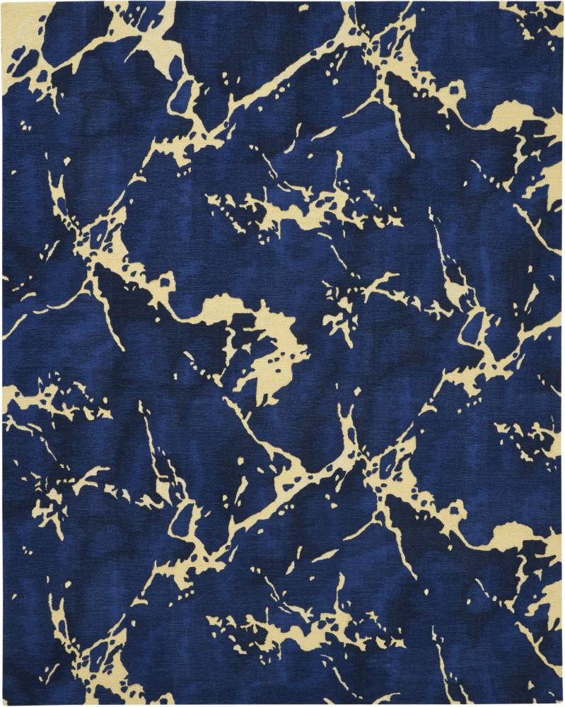 Nourison - Symmetry SMM09 Navy Blue Artistic 79in x 99in Large Rug - SMM09-99446709592 - CLOSEOUT veiw 1