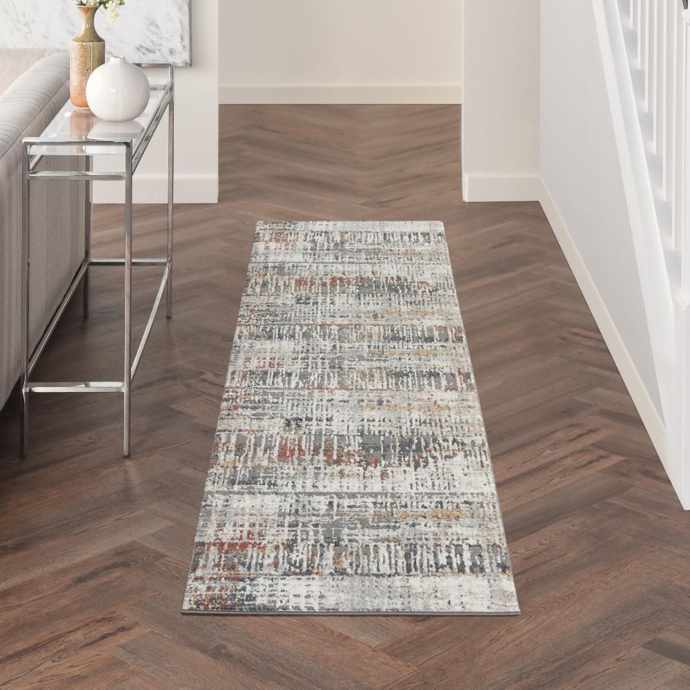 Nourison - Tangra 22in x 76in Multicolor Area Rug - TNR04-99446783028 veiw 2