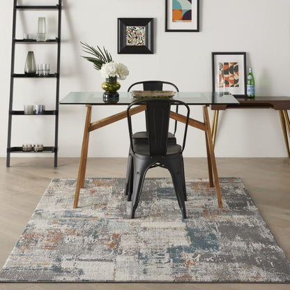 Nourison - Tangra 4x6 Bone Multi Area Rug - TNR06-99446783196_CLOSEOUT veiw 2