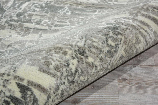 Nourison - Twilight TWI02 Ivory 8 x Round Large Rug - TWI02-99446357953_CLOSEOUT veiw 2