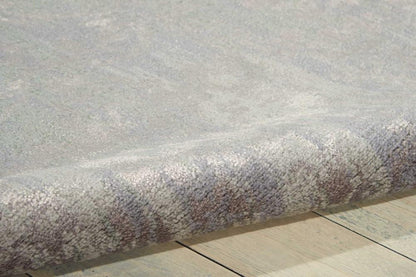 Nourison - Twilight TWI05 Slate Blue and Grey 79in x 99in Large Rug - TWI05-99446292407_CLOSEOUT veiw 2