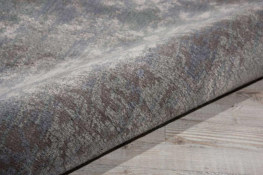 Nourison - Twilight TWI05 Slate Blue and Grey 8 x Round Large Rug - TWI05-99446358004_CLOSEOUT veiw 2