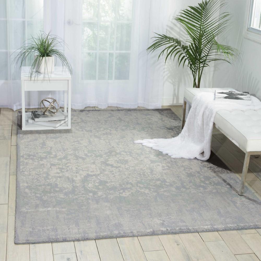 Nourison - Twilight TWI05 Slate Blue and Grey 99in x 139in Oversized Rug - TWI05-99446292421_CLOSEOUT veiw 3