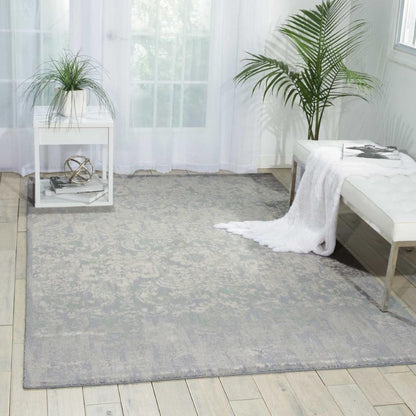 Nourison - Twilight TWI05 Slate Blue and Grey 99in x 139in Oversized Rug - TWI05-99446292421_CLOSEOUT veiw 3