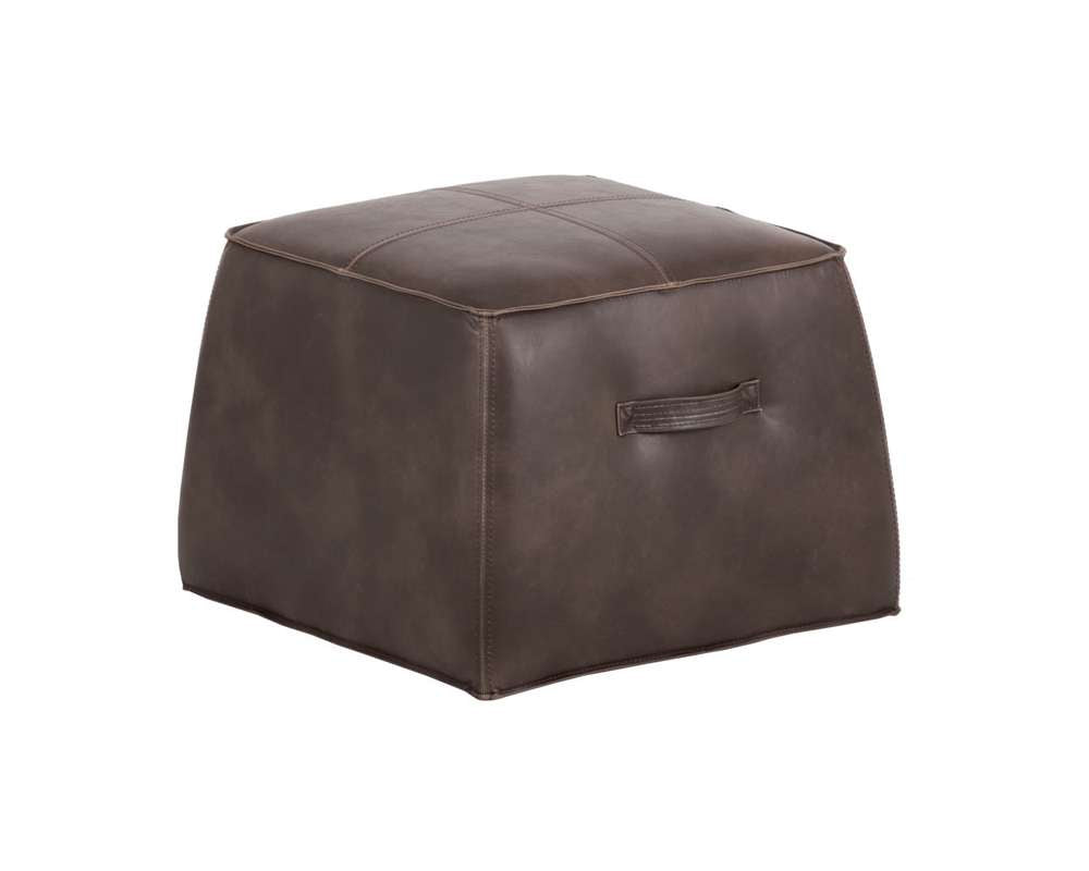 Sunpan - 5West Aspen Ottoman - Havana Dark Brown - 102831 veiw 1