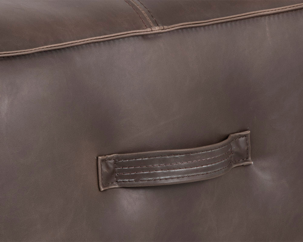 Sunpan - 5West Aspen Ottoman - Havana Dark Brown - 102831 view 5