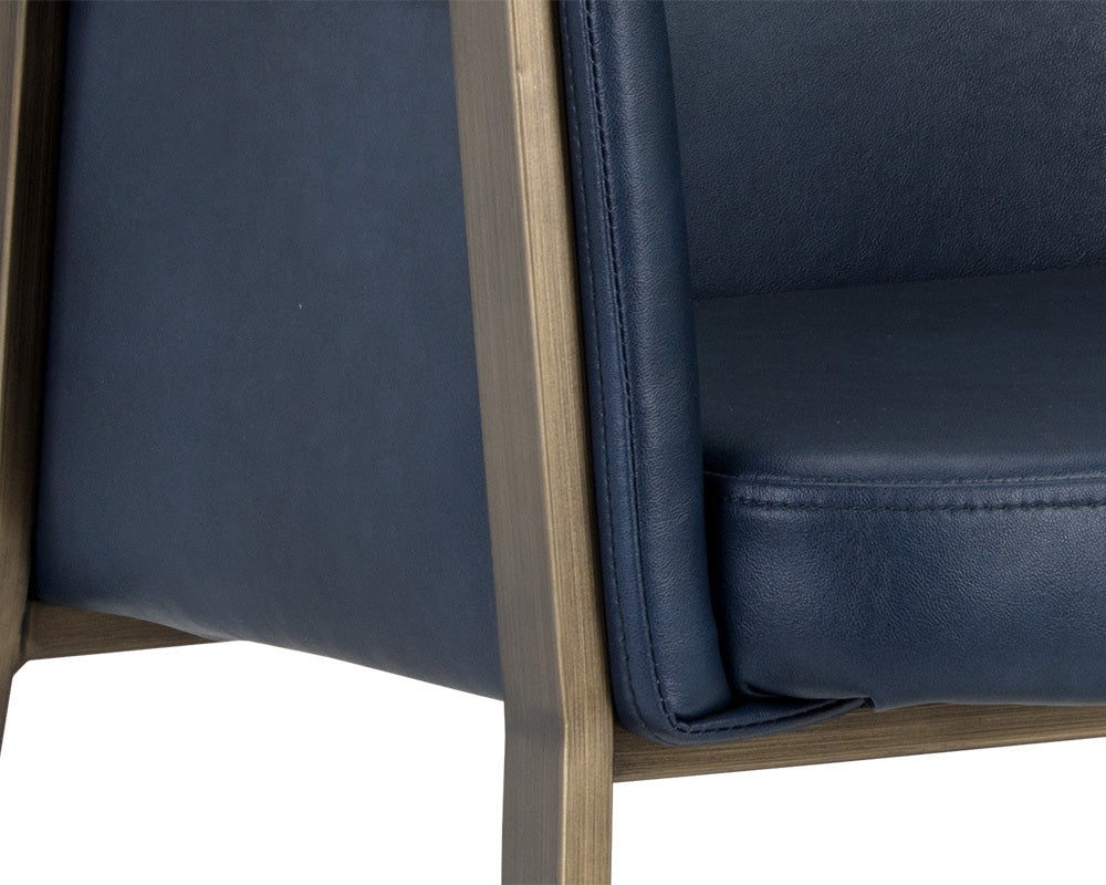 Sunpan - Ikon Bernadette Dining Armchair - Bravo Admiral - 105285 view 6
