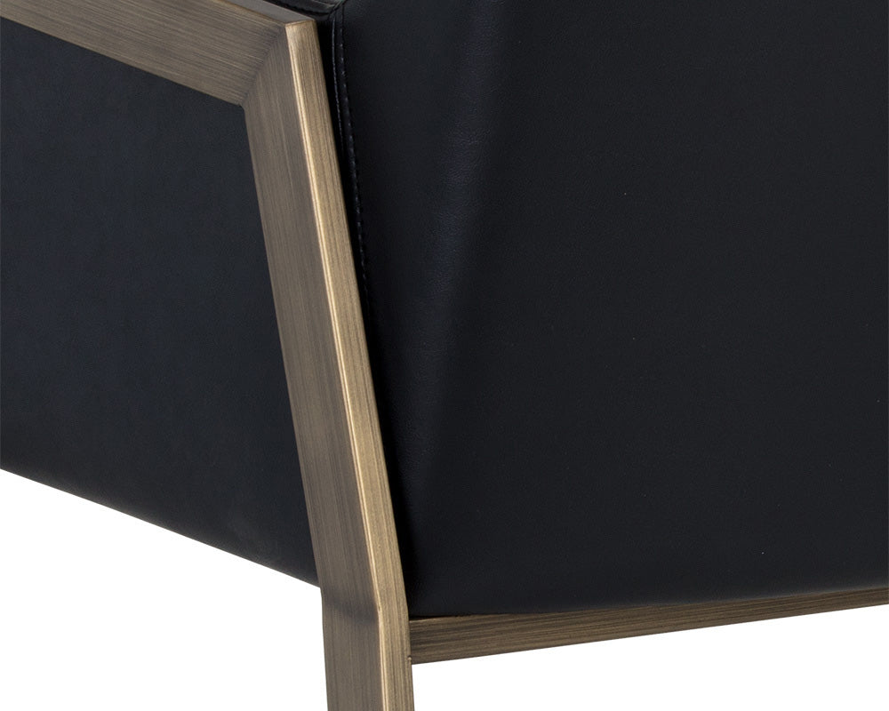 Sunpan - Ikon Bernadette Dining Armchair - Bravo Black - 105284 view 6