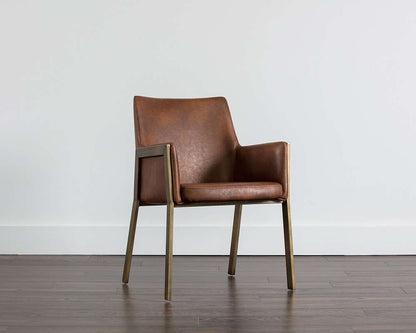 Sunpan - Ikon Bernadette Dining Armchair - Bravo Cognac - 105286 veiw 5