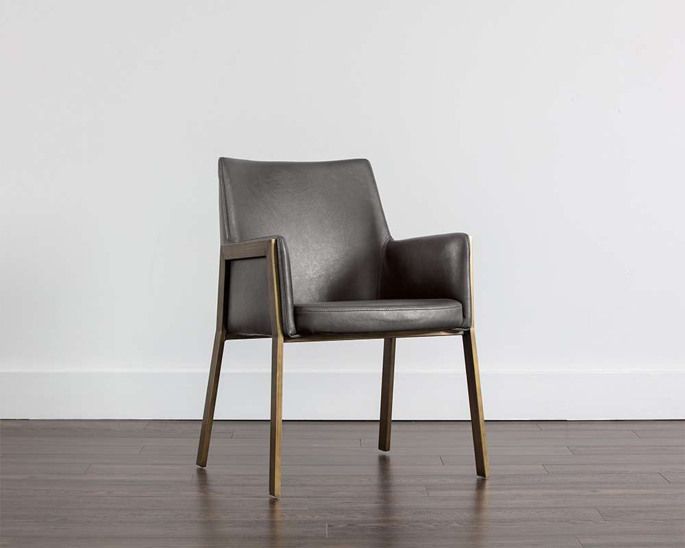 Sunpan - Ikon Bernadette Dining Armchair - Kendall Grey - 103154 veiw 5