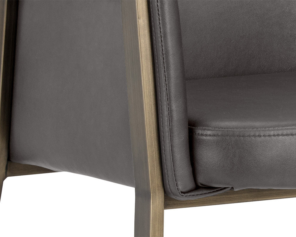 Sunpan - Ikon Bernadette Dining Armchair - Kendall Grey - 103154 view 7