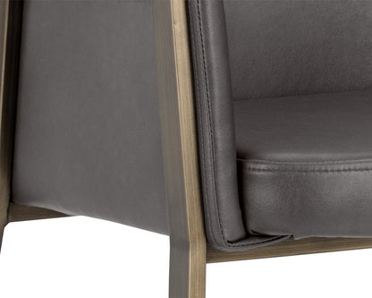 Sunpan - Ikon Bernadette Dining Armchair - Kendall Grey - 103154 view 7