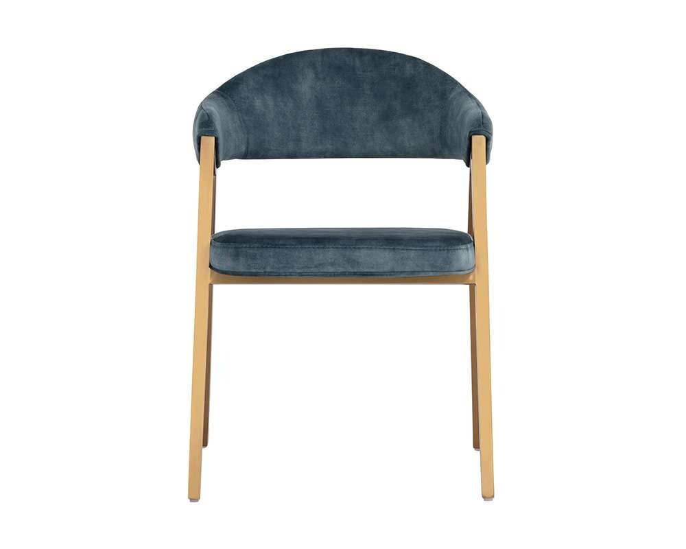 Sunpan - Ikon Burgos Dining Armchair - Nono Petrol - 108484 veiw 2