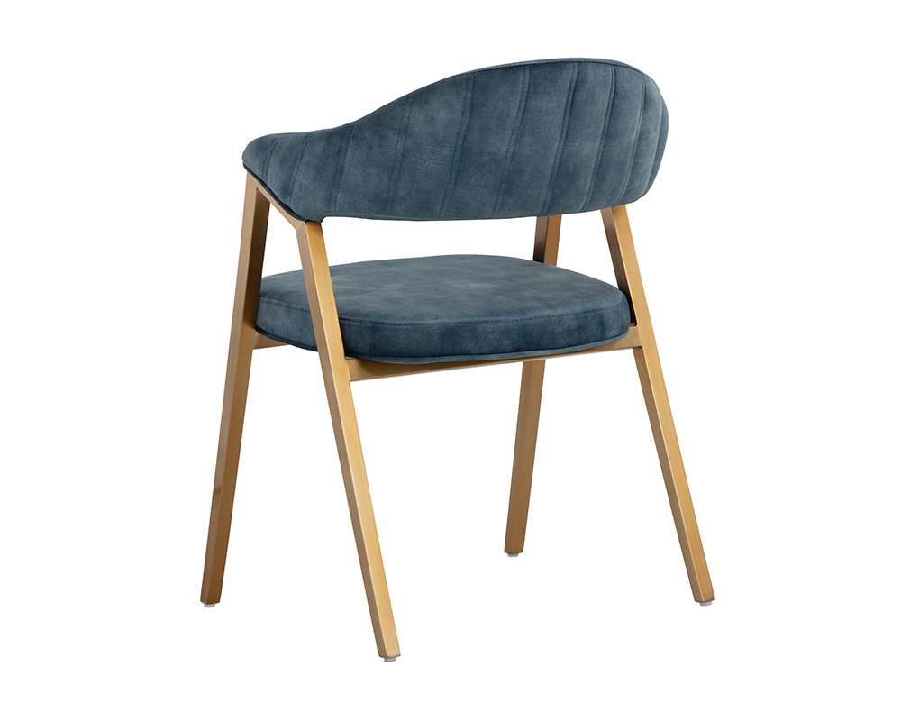 Sunpan - Ikon Burgos Dining Armchair - Nono Petrol - 108484 veiw 4