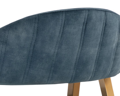 Sunpan - Ikon Burgos Dining Armchair - Nono Petrol - 108484 view 7