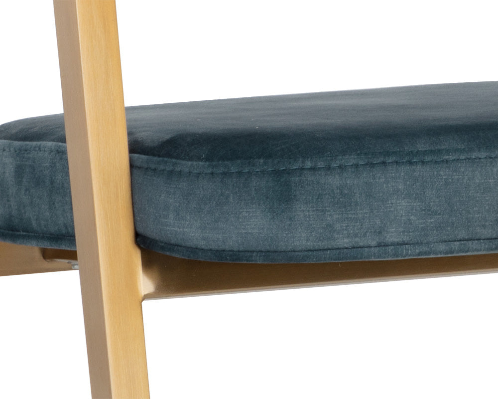Sunpan - Ikon Burgos Dining Armchair - Nono Petrol - 108484 view 8