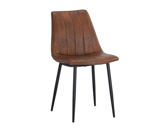 Sunpan - Drew Dining Chair - Black - Bravo Cognac (Set Of 2) - 104963 veiw 1