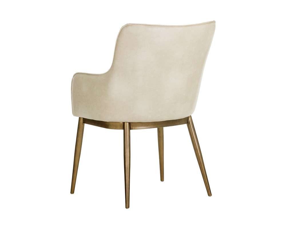 Sunpan - Irongate Franklin Dining Armchair - Bravo Cream - 104977 veiw 3