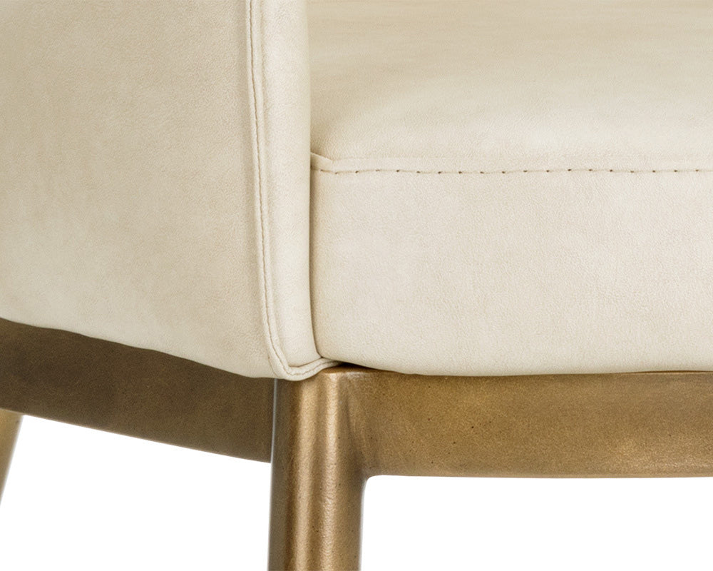 Sunpan - Irongate Franklin Dining Armchair - Bravo Cream - 104977 view 5