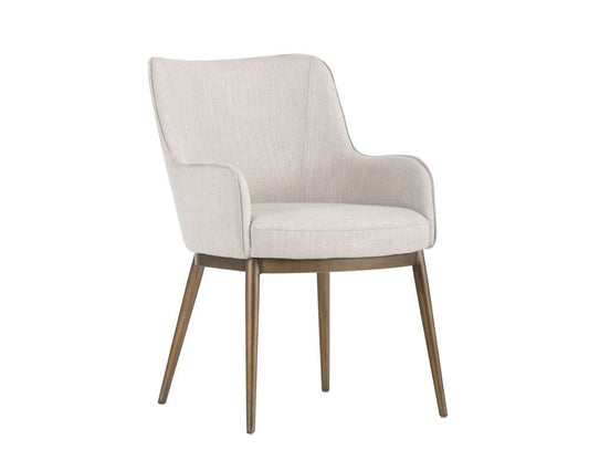 Sunpan - Irongate Franklin Dining Armchair - Beige Linen - 103197 veiw 1