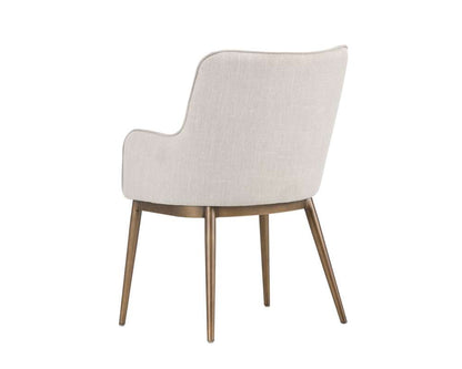 Sunpan - Irongate Franklin Dining Armchair - Beige Linen - 103197 veiw 3
