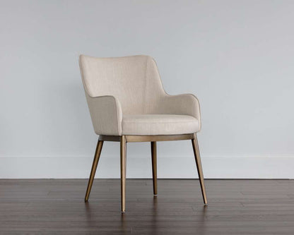 Sunpan - Irongate Franklin Dining Armchair - Beige Linen - 103197 veiw 4