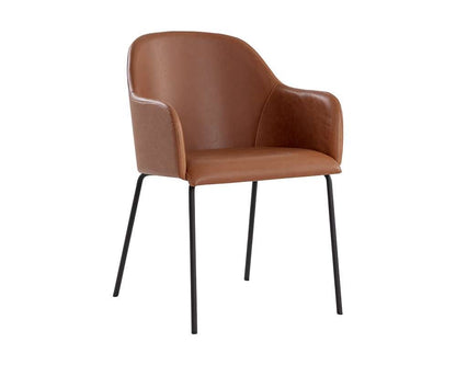 Sunpan - Junction Hensley Dining Armchair - Hazelnut - 109140 veiw 1