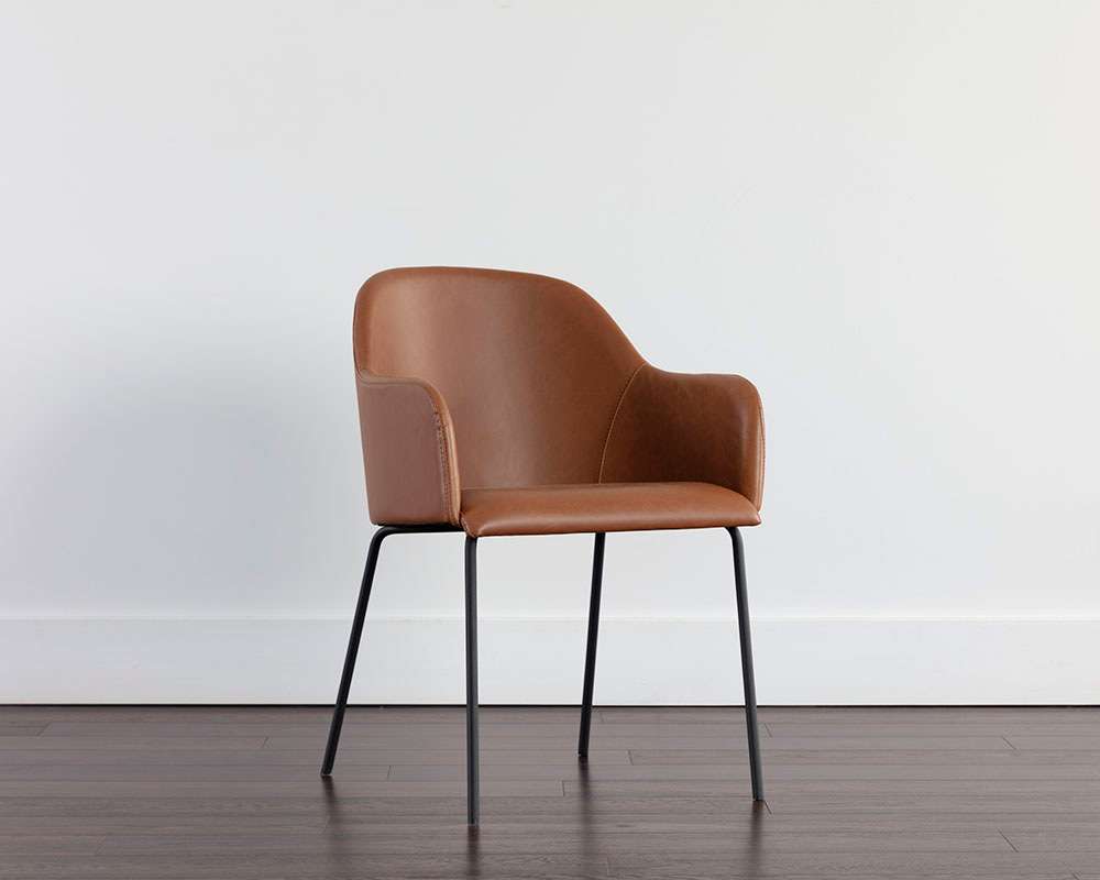 Sunpan - Junction Hensley Dining Armchair - Hazelnut - 109140 veiw 5