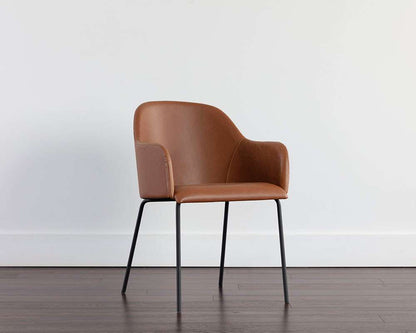 Sunpan - Junction Hensley Dining Armchair - Hazelnut - 109140 veiw 5